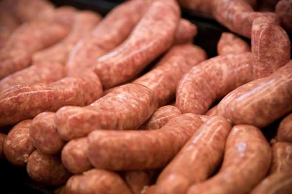 Sausages in bulk